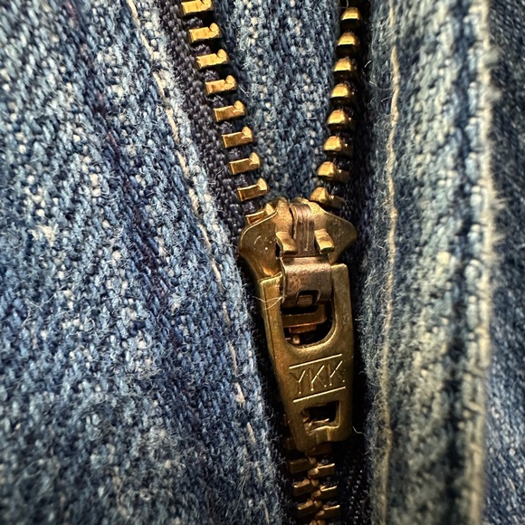 Lee Vintage Pinstripe Denim Jeans Made in USA Union Made - Picture 4 of 9